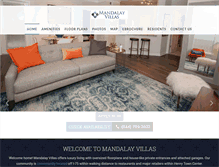 Tablet Screenshot of mandalayvillasapartments.com